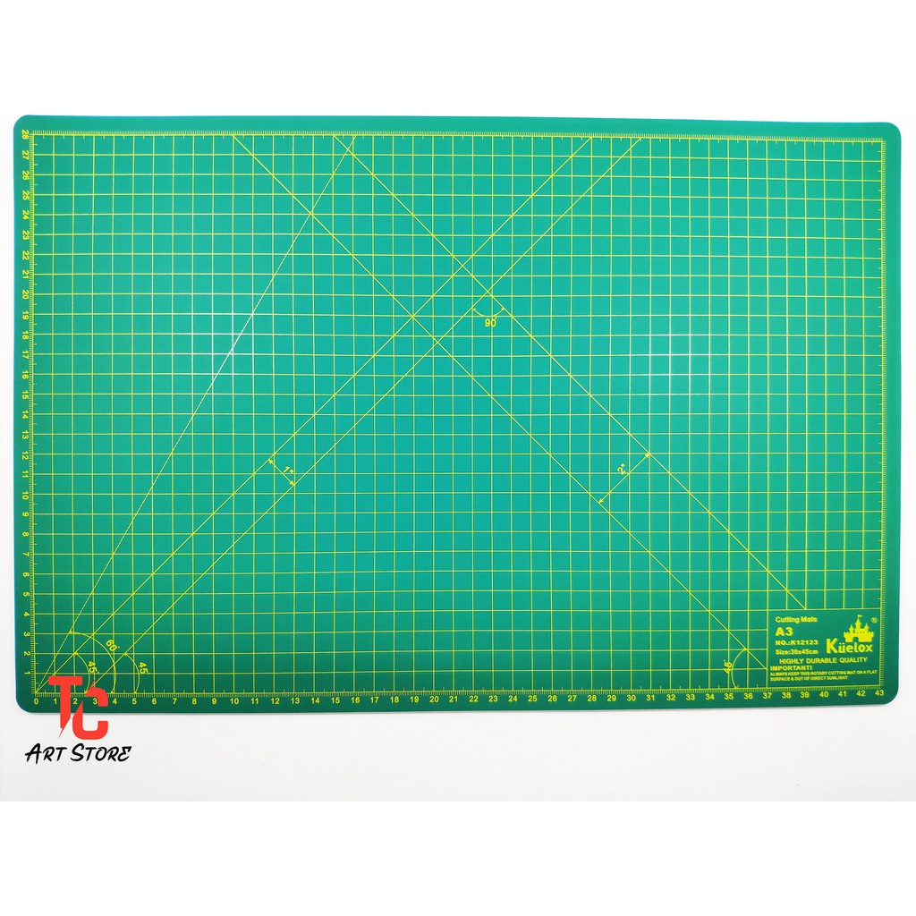 Bảng cắt kỹ thuật tự liền dẻo Cutting mat Kuelox khổ A4/A3 làm đồ handmade, DIY