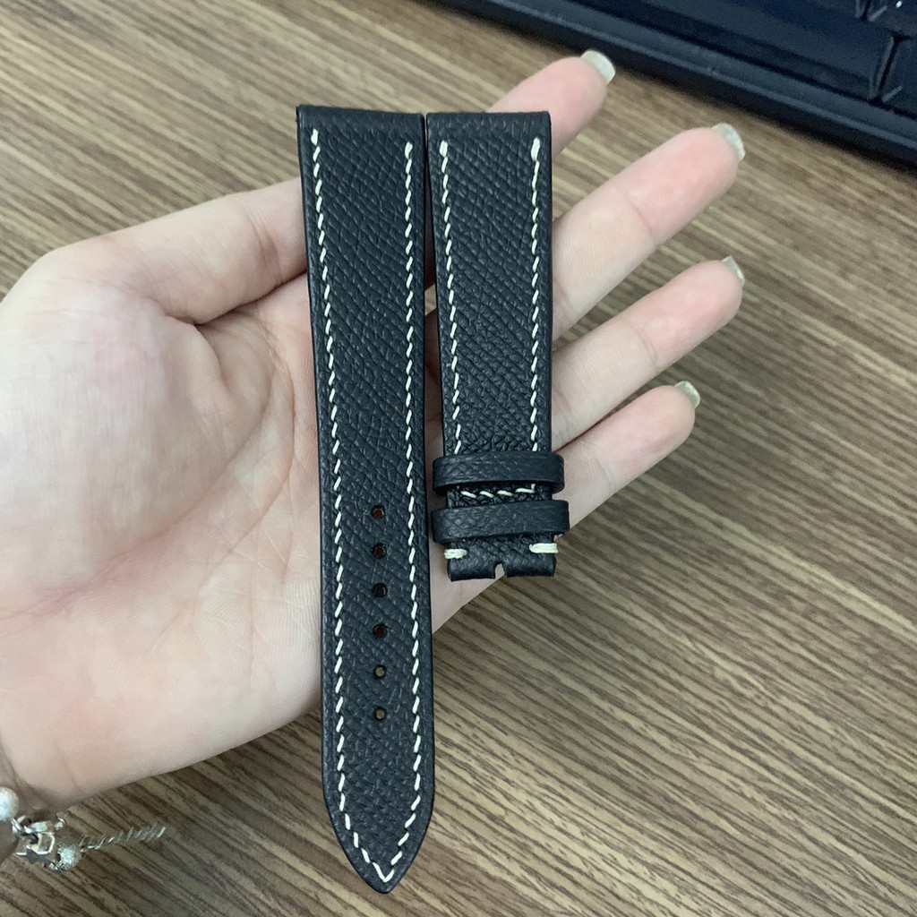 DÂY DA EPSOM - DÂY ĐỒNG HỒ handmade DA XỊN ĐỦ SIZE TẶNG KÈM ( tool tháo+ khóa+ chốt+phiếu bảo hành 6 tháng)