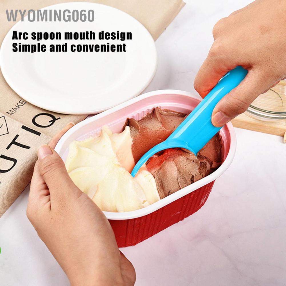Wyoming060 Ice Cream Spoon PP Plastic Freeze‑Proof Scoop Digger Melon Baller for Kitchen Use