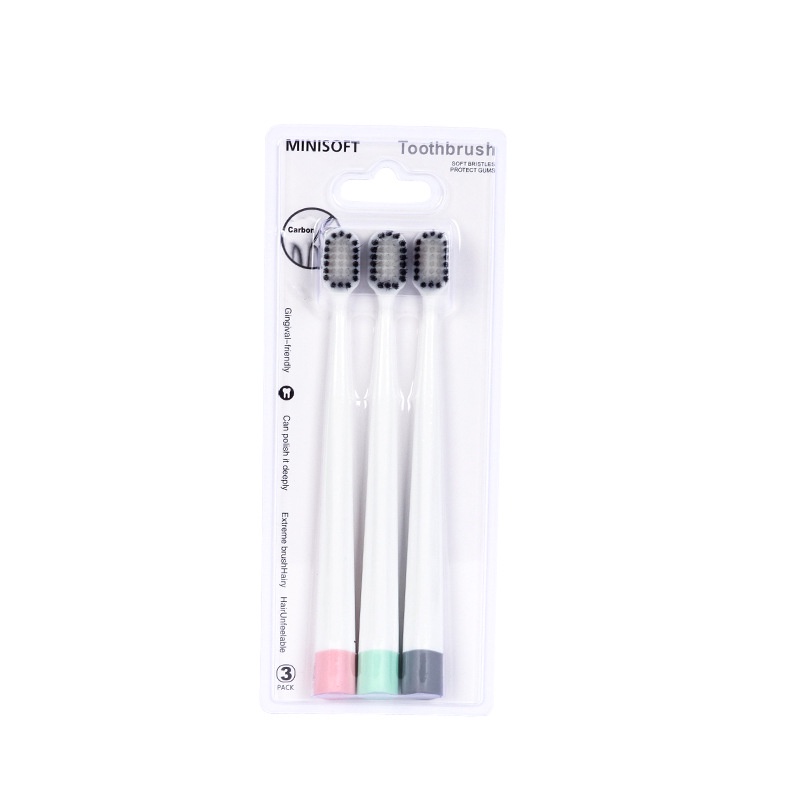 [Hàng mới về] Set 3 Bàn Chải Đánh Răng Lông Mềm Cán Tre Dành Cho Người Lớn