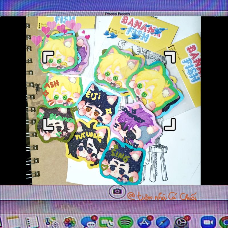 Sticker Banana Fish lấp lánh