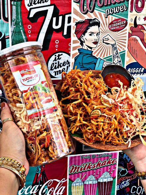 Mực sợi mix 3 vị, mực hấp dừa + mực bơ tỏi + mực tomyum, ăn liền | BigBuy360 - bigbuy360.vn