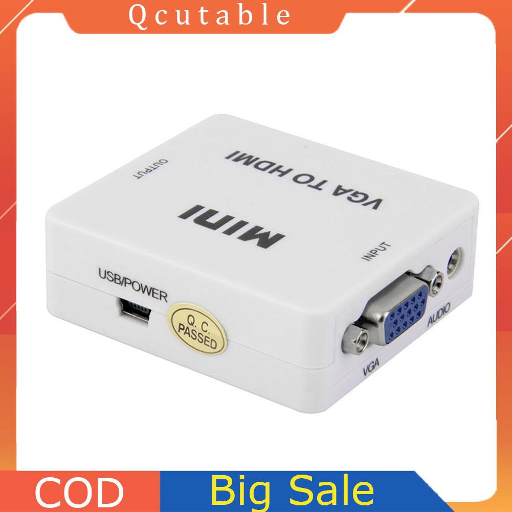 Bộ Chuyển Đổi Mini Hd 1080p Audio Vga Sang Hdmi Hd Hdtv Video