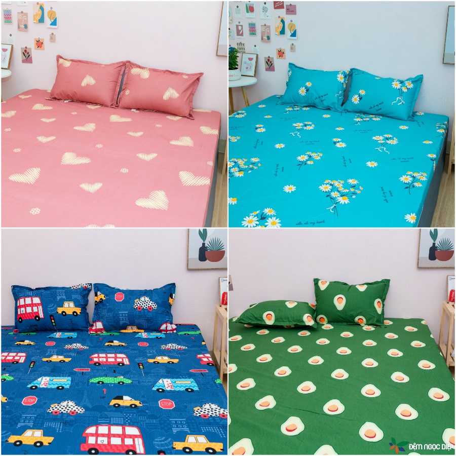 Ga chun bọc đệm m6, m8 poly cotton; drap bọc nệm bông ép, nệm cao su Đệm Ngọc Diệp shop (phần 3)