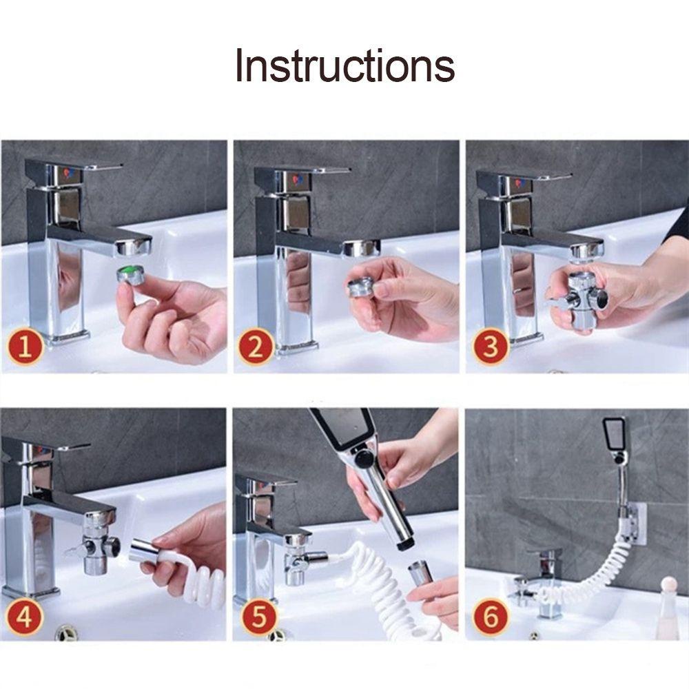 JARRED Van Nối Vòi Nước Bồn Cầu Chia 3 Cổng Tiện Dụng