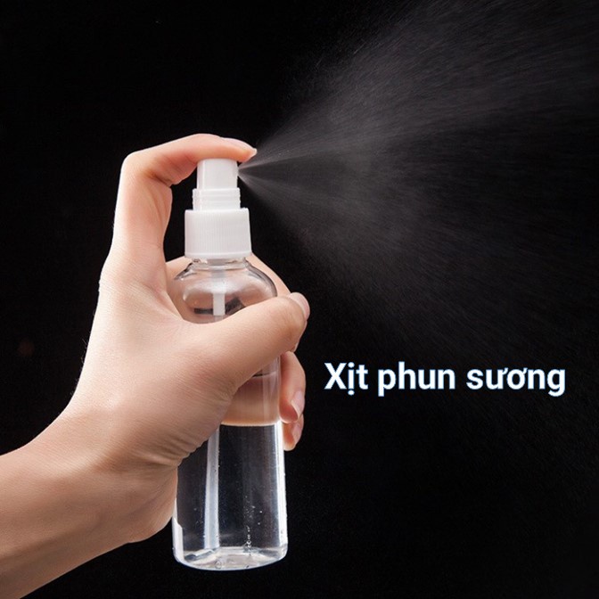 Chai chiết nước rửa tay, cồn sát khuẩn xịt phun sương chai PET dung tích 50ml/100ml