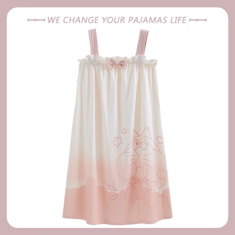 Váy Ngủ Cotton 2 Dây