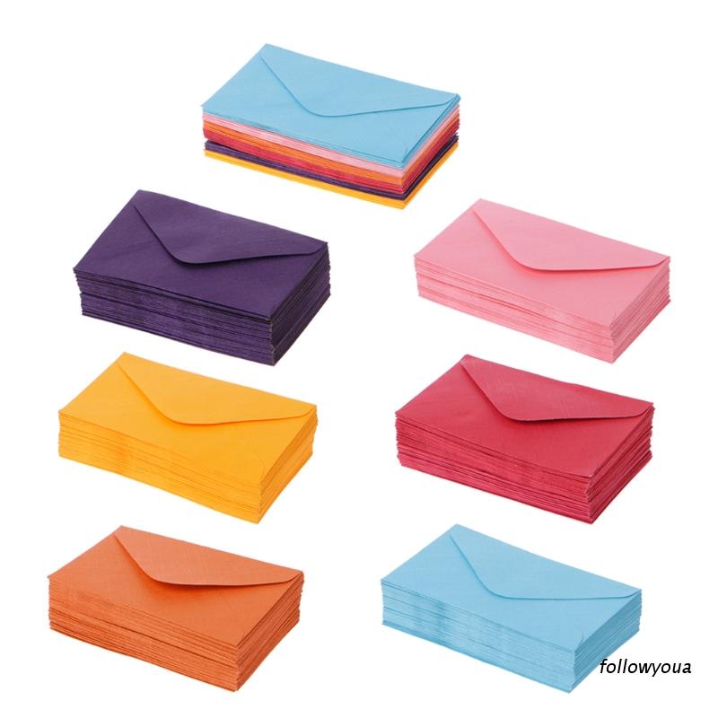Set 50 Phong Bì Giấy Mini Phong Cách Retro Dùng Để Làm Quà Tặng Tiệc Cưới