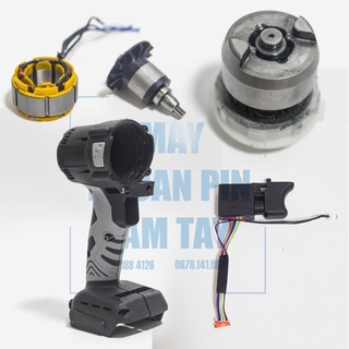 Phụ kiện sửa chữa cho máy siết bulong, máy bắt vít (Rotor, cò, vỏ, Nhông, ....)