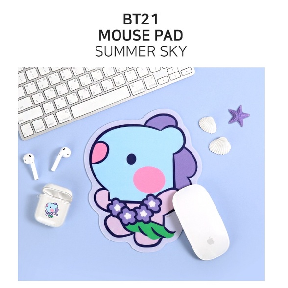 Miếng lót chuột máy tính in hình BTS BT21 thú vị