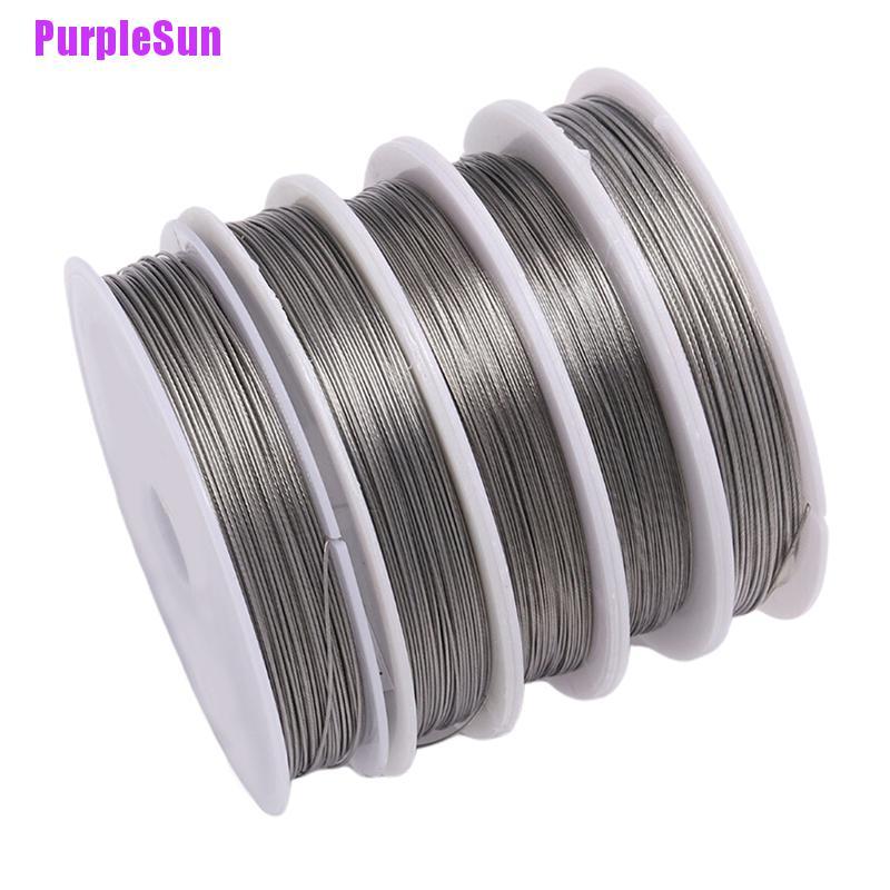 PurpleSun Stainless Steel Craft Wire Many Sizes Coil Accessory Beading DIY Jewelry Making