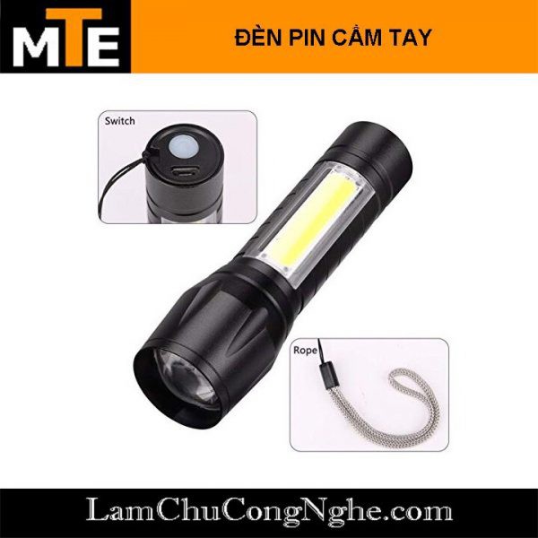 Đèn Pin Tí Hon phiên bản T6 mini Siêu Sáng Cao Cấp mới nhất Full Box