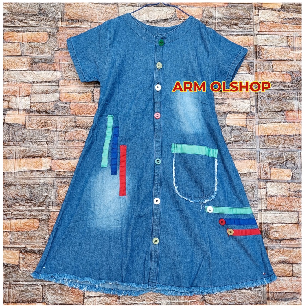 Đầm jean thời trang cho bé trai 18 tháng - 5 tuổi