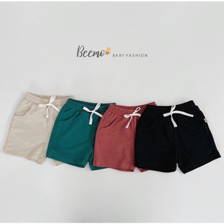 Quần đùi cho bé trai gái Beemo, Chất liệu cotton da cá, 4 màu xinh xắn