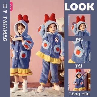 Váy bộ ngủ bông bạch tuyết cho bé