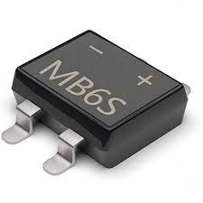Diode Cầu MB6S 600V 0.5A Chân Dán SOP 4