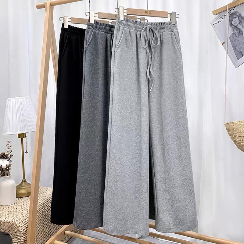 Quần Suông Ống Rộng Unisex họa tiết trơn MS05 - THE F BRAND