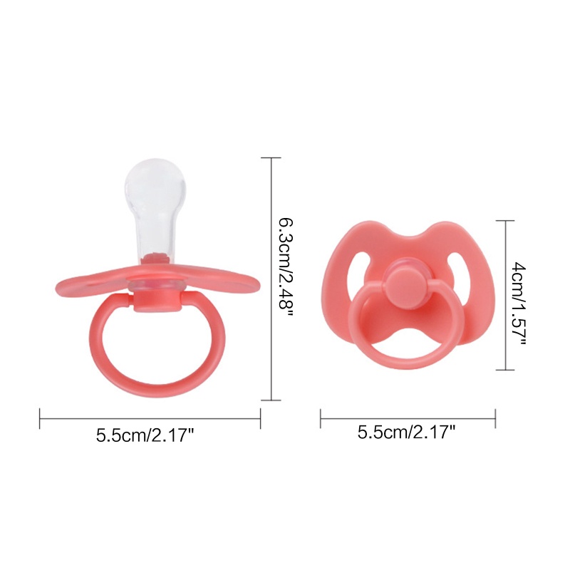 Núm Ti Giả Bằng Silicone Có Tay Cầm An Toàn Cho Bé Sơ Sinh 0-6 Tháng Tuổi