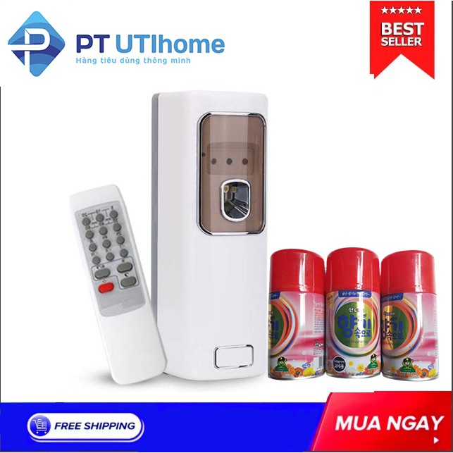 1 MÁY XỊT PHÒNG TỰ ĐỘNG + 3 BÌNH XỊT THƠM PHÒNG SANDOKKAEBI HƯƠNG COFFEE PT UTIHOME