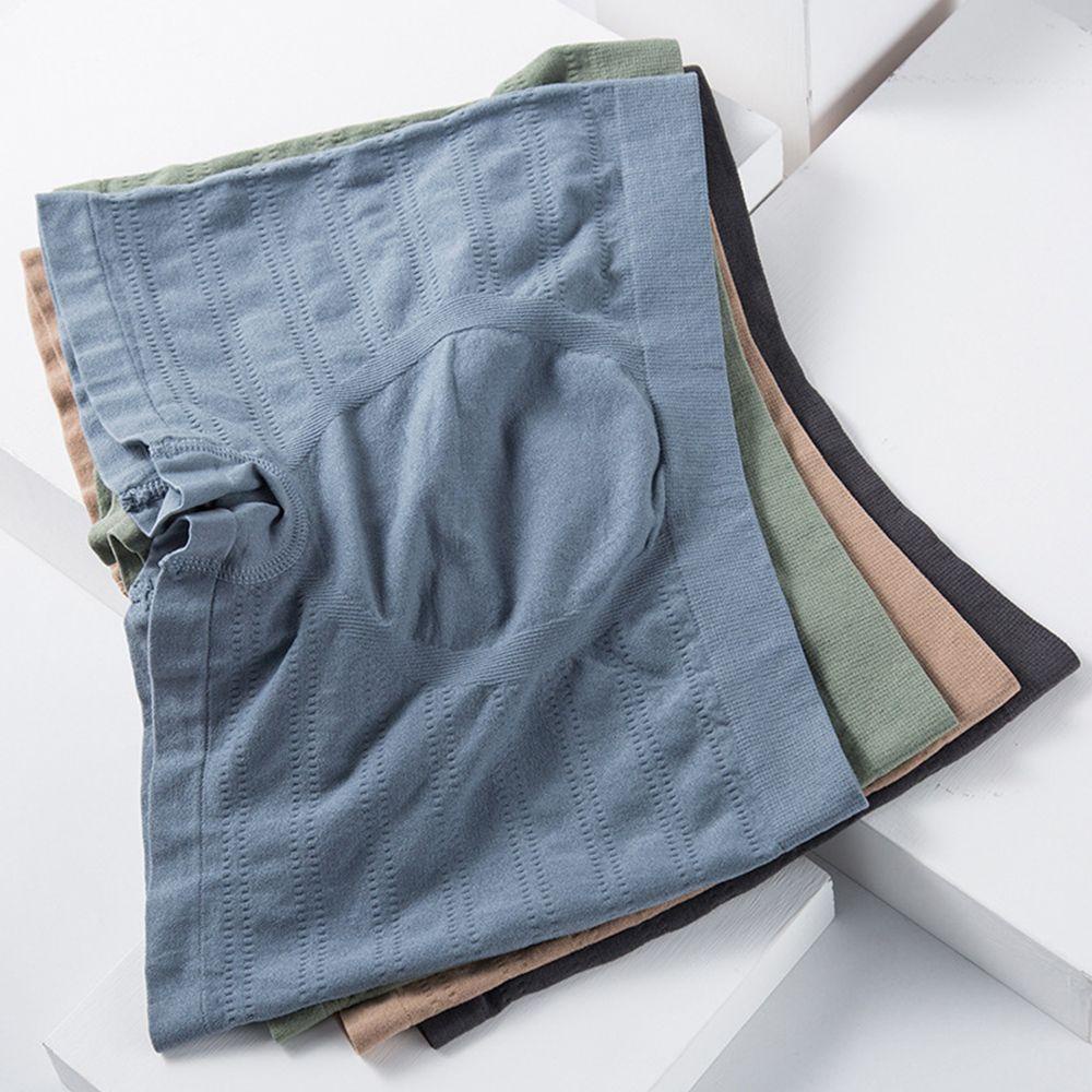 Set 2 Quần Lót Boxer Không Đường May Lưng Vừa Co Giãn Thoáng Khí Gợi Cảm Cho Nam