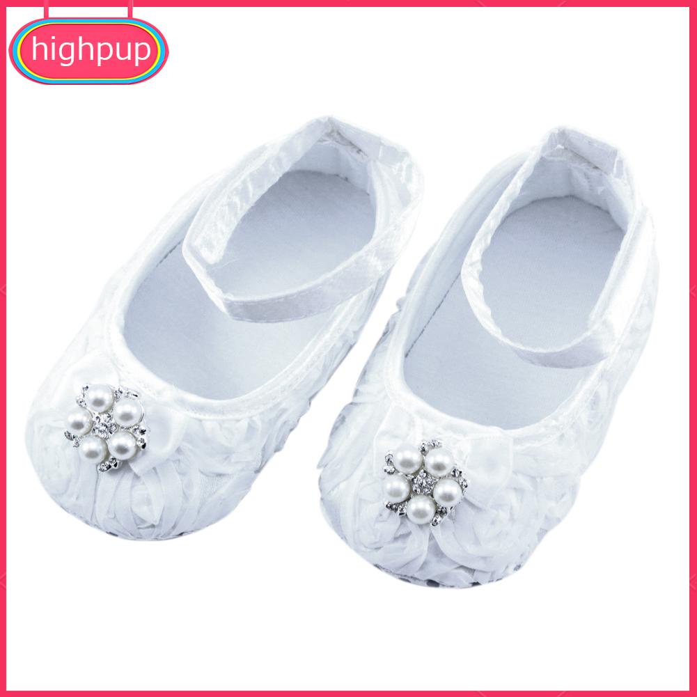 Giày Vải Đế Mềm Chống Trượt Cho Bé Gái Sơ Sinh