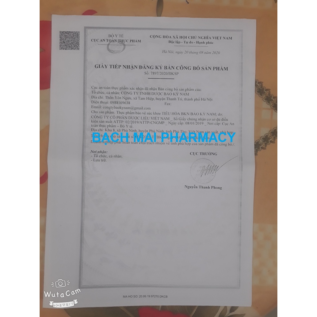 Viên uống đại tràng TIÊU HÓA TỐT BẢO KỲ NAM, giảm triệu chứng viêm đại tràng như: đầy hơi, đau bụng, tiêu chảy, đi ngoài