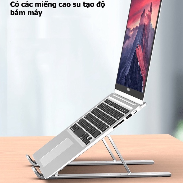 Giá Đỡ Laptop Ipad N3 Làm Bằng Hợp Kim Nhôm Tản Nhiệt Cho Máy Tính Xách Tay Macbook Điều Chỉnh Mức Độ Cao Thấp Khác Nhau