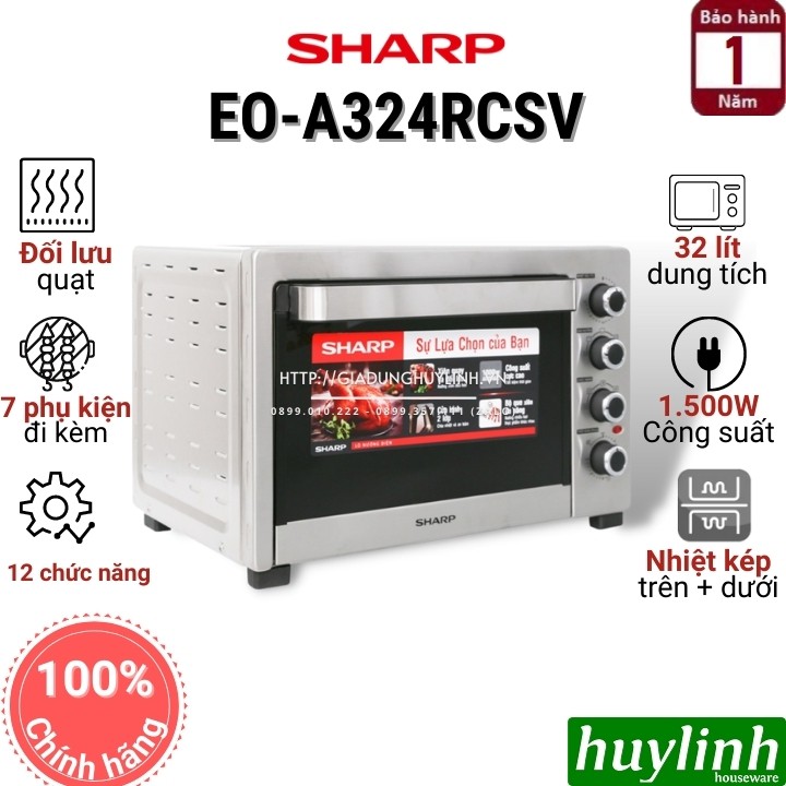 Lò nướng đối lưu Sharp EO-A323RCSV-ST - 32 lít [A324RCSV]