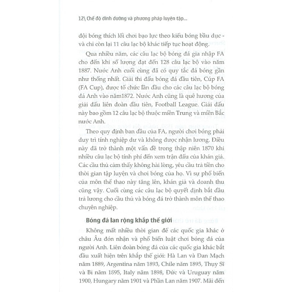 Sách - Chế Độ Dinh Dưỡng Và Phương Pháp Tập Luyện Cho Người Chơi Bóng Đá | BigBuy360 - bigbuy360.vn