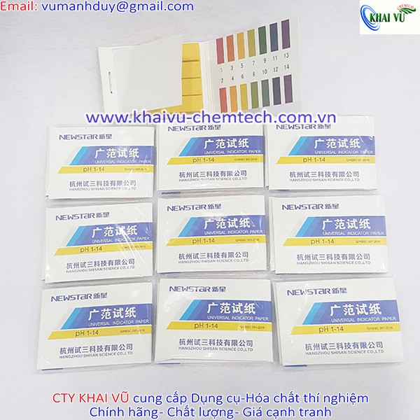 [Giá sỉ ] Combo 10 tập giấy quỳ tím đo pH 1-14