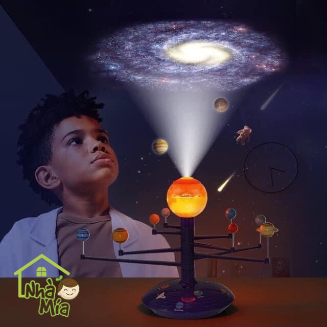 Bộ đồ chơi chiếu bóng phim hệ mặt trời phiên bản Solar System cho bé.