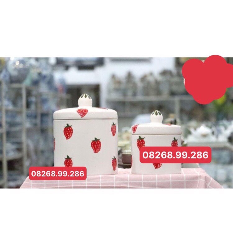 Hũ Muối Dưa  Sứ tráng men 2 mặt Bát Tràng