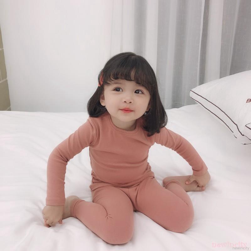 Bộ quần áo ngủ pijamas chất liệu cotton mềm mại cho bé gái