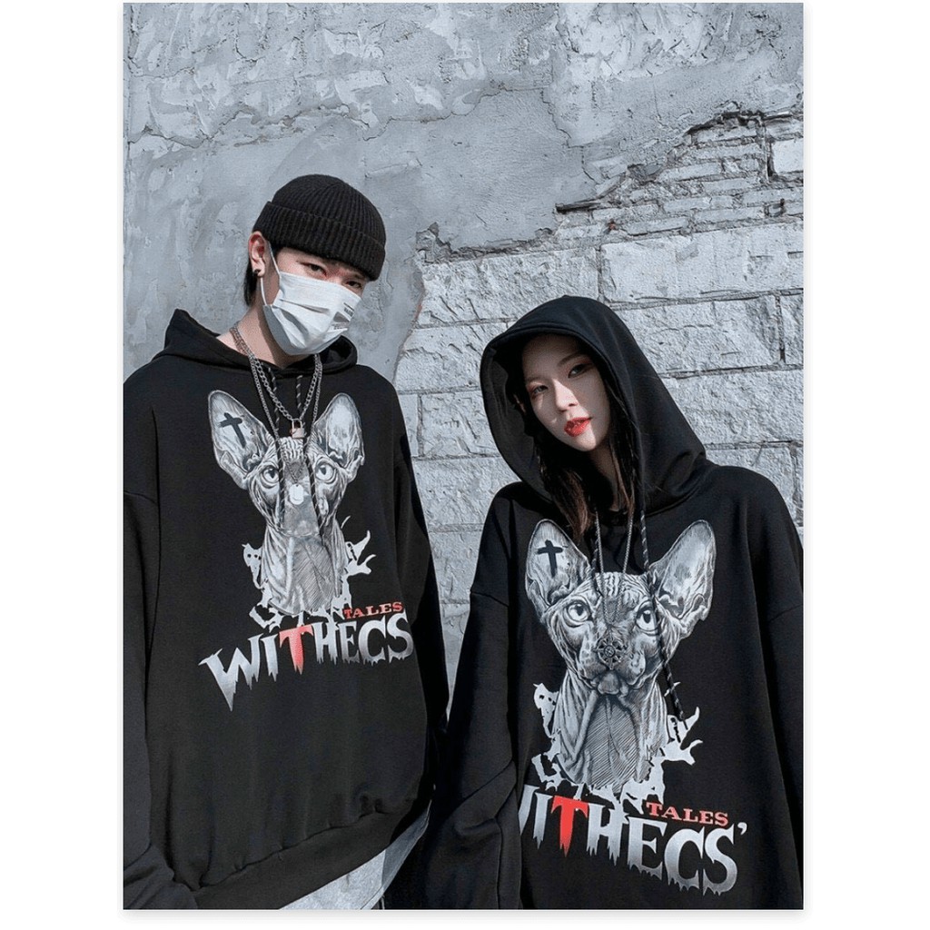 ÁO HOODIE NAM NỮ CẶP ĐÔI SÓI MẶT QUỶ THỜI TRANG 2021