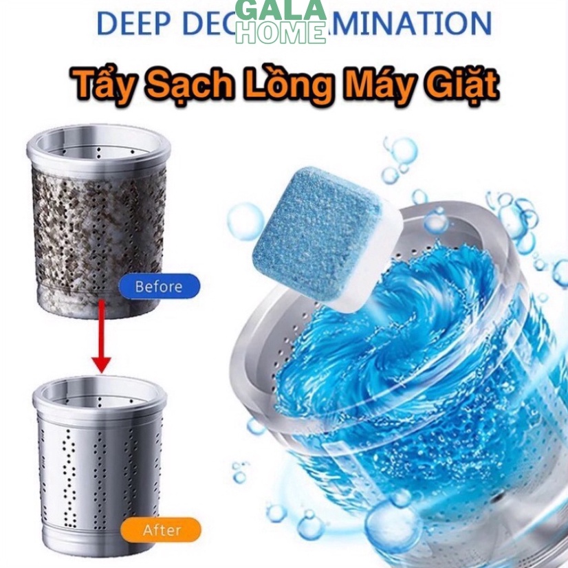 Viên Tẩy Vệ Sinh Lồng Máy Giặt Diệt khuẩn và Tẩy chất cặn Lồng máy giặt hiệu quả GALA HOME