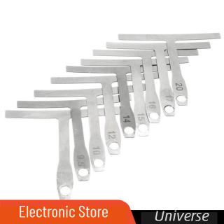 9 pcs/set T-Shaped Guitar Caliper Ruler String Radius Curve Gauge Ruler Guitar Tool
