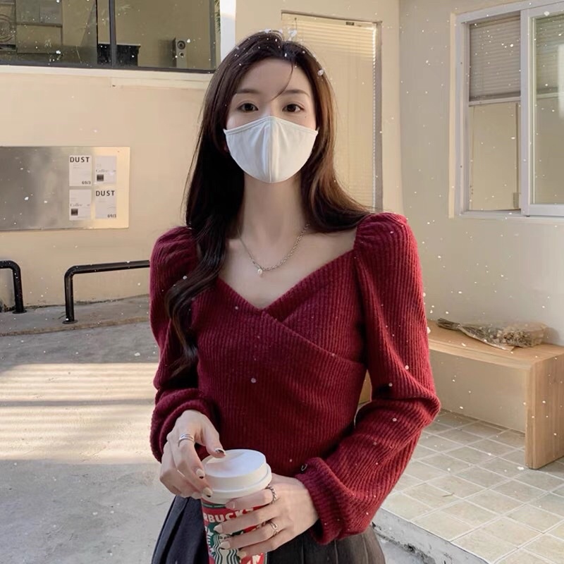 Áo croptop màu đỏ đón giáng sinh cực hot 2021