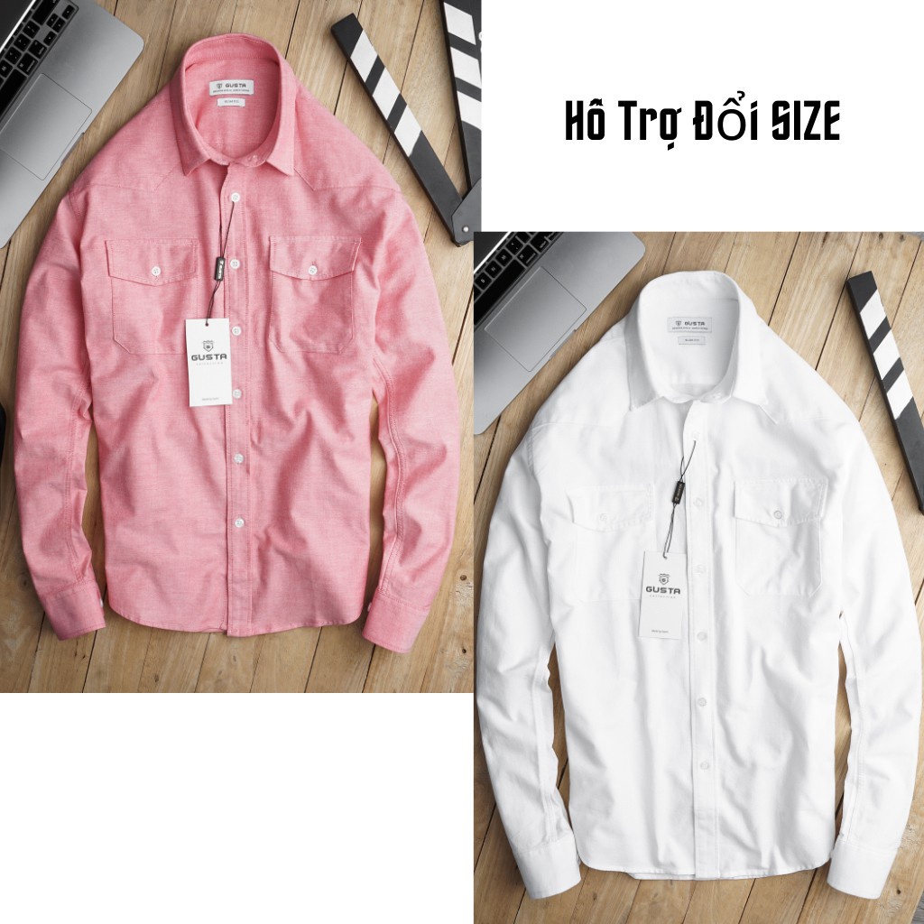 Áo Sơ Mi Nam Đẹp Trơn Flannel Tay Dài Trắng, Đen - Áo Sơ Mi Nam Hàn Quốc Kiểu Dáng Ôm Vải Dày - SM06-MANHOMME | BigBuy360 - bigbuy360.vn