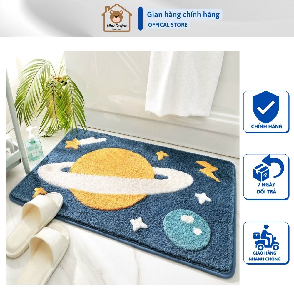 Thảm lau chân, thảm chùi chân lông cừu đế cao su chống trơn trượt, siêu thấm cao cấp - 40cm x 60cm