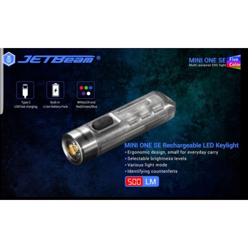 Đèn pin mini siêu sáng JetBeam / S11 - 500lumen - IPX6