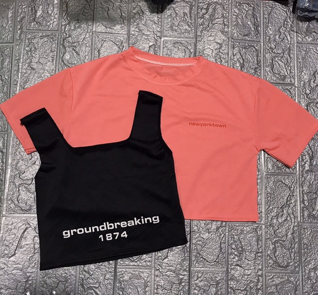Áo croptop kèm áo lót groundbreaking_Video