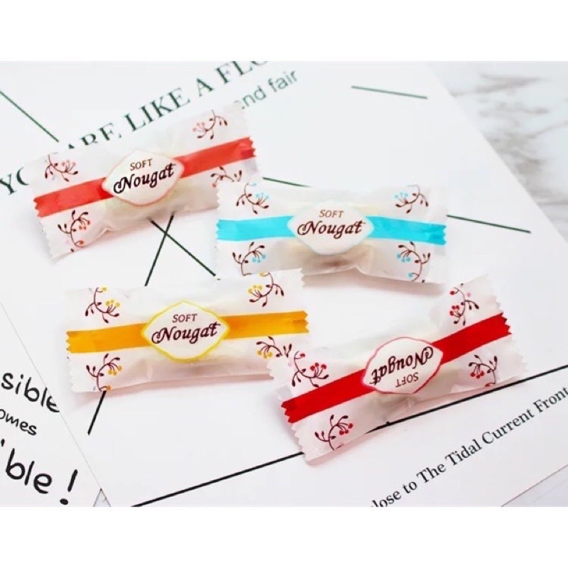 Túi Đựng Kẹo Nougat 9,5x4cm (kéo ảnh xem mẫu)
