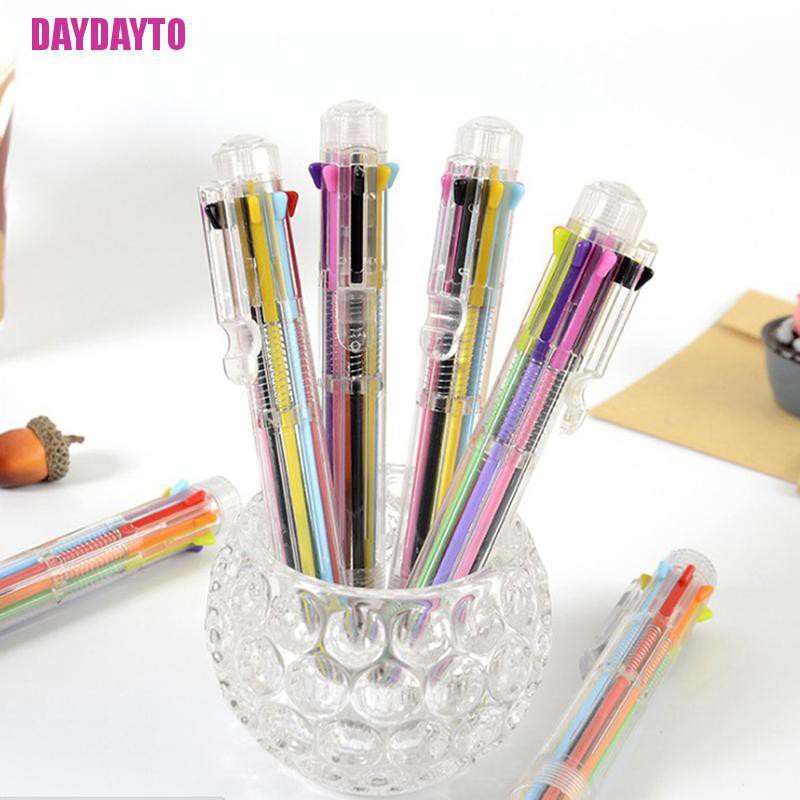 Bút Bi 8 Trong 1 Nhiều Màu Sắc Dành Cho Học Sinh / Văn Phòng