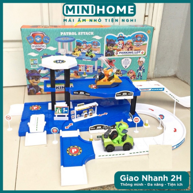 Bộ Đồ Chơi Xếp Hình Cầu Trượt Chó Cứu Hộ, Đồ Chơi Trí Tuệ Phát Triển Khả Năng Sáng Tạo Cho Bé