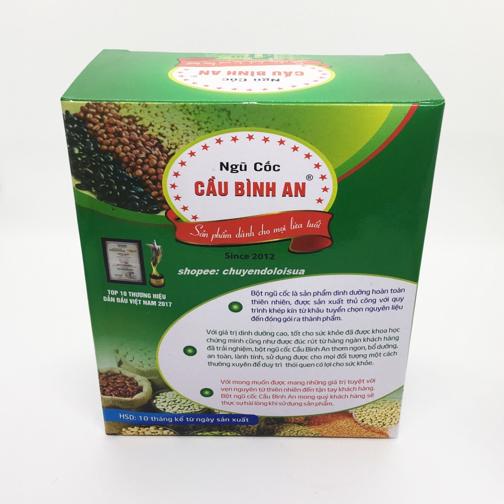 Ngũ Cốc Lợi Sữa Cầu Bình An Hộp 1Kg ( Ngũ Cốc Tăng Cân Lợi Sữa, Giảm Cân Lợi Sữa Và Lợi Sữa Dinh Dưỡng )