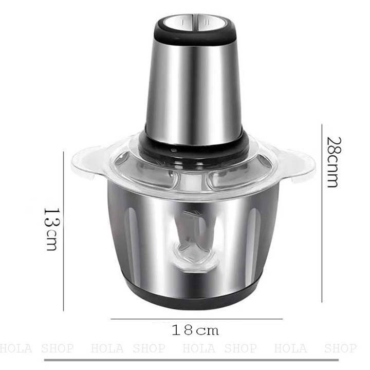 [HCM] Máy Xay Cầm Tay Cối Inox 4 Lưỡi Đa Năng - Máy Xay Sinh Tố Xay Thịt Tỏi Ớt Rau Củ Quả Công suất 250W