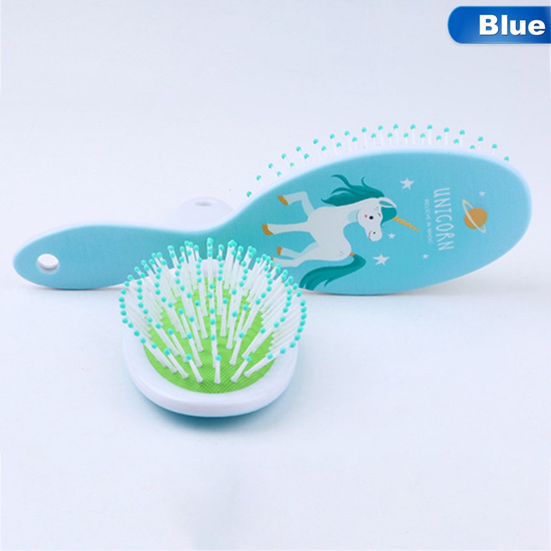 1 lược chải tóc mát xa da đầu hình kỳ lân dễ thương