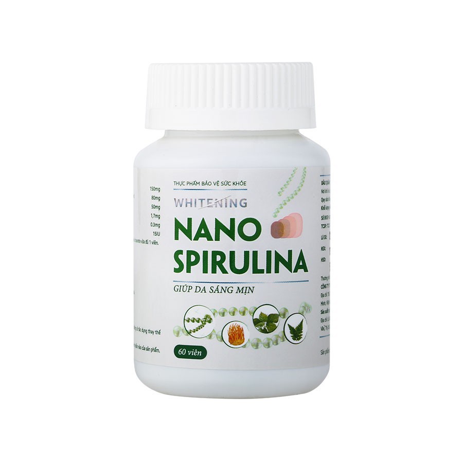 viên uống trắng da WHITENING NANO SPIRULINA / Mediworld
