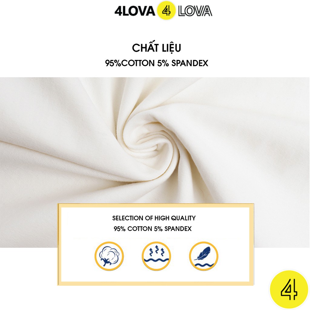 Bộ quần áo cộc tay phối màu tay cho bé trai 4LOVA chất cotton co giãn thoáng mát mùa hè chính hãng từ 8 - 27kg