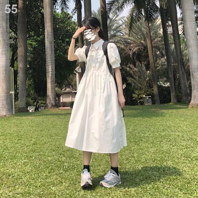 Váy ngắn tay kiểu đại học thắt nơ cho nữ sinh Nhật Bản dáng dài ngang hông kết hợp tất cả cácF